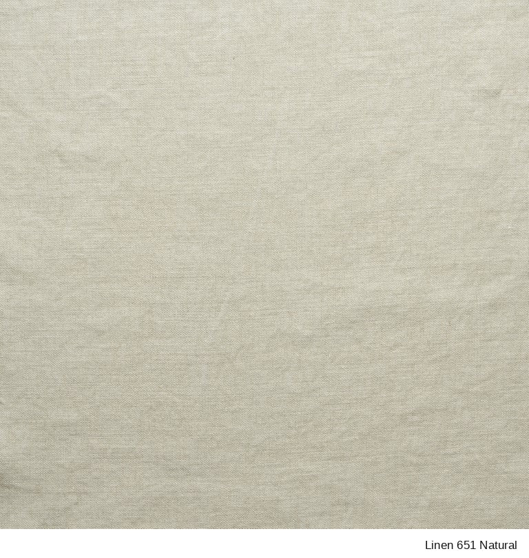 Close-up view of a natural-colored linen Material Swatches fabric from the New Danish Collection by SOBU.
