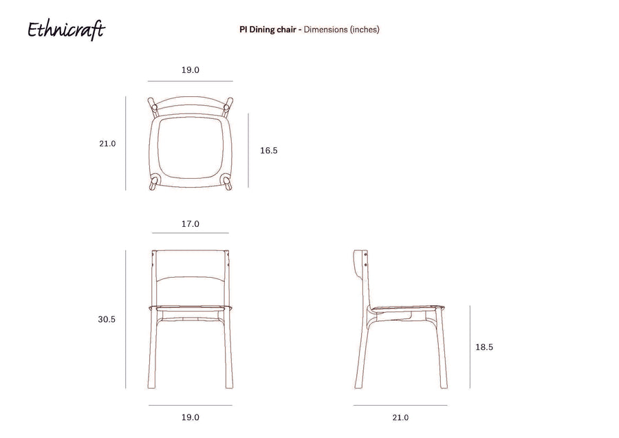 PI Dining Chair - Oak