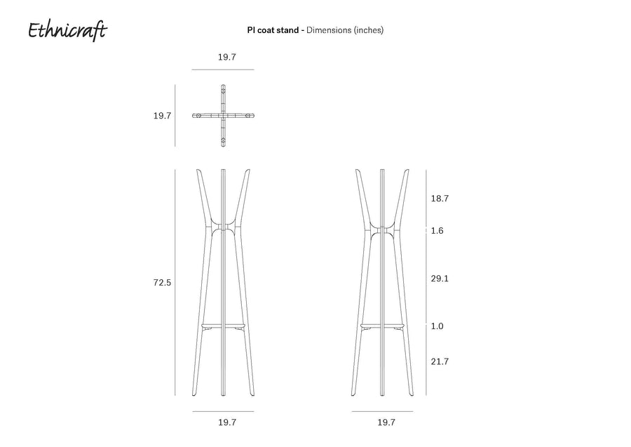 PI Coat Stand - Oak