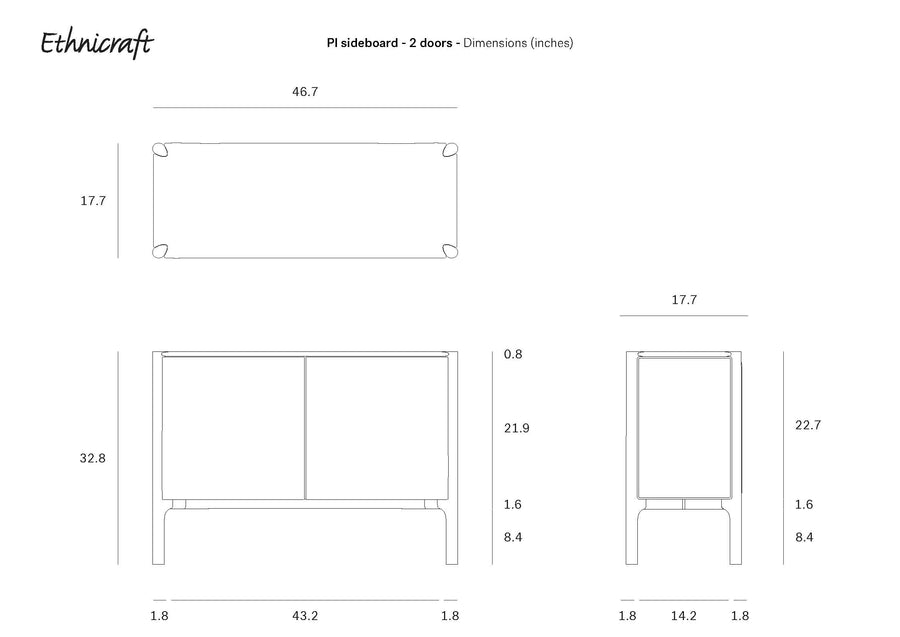 PI Sideboard - Teak