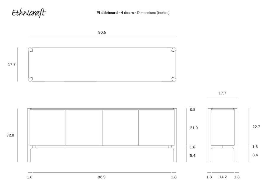 PI Sideboard - Teak