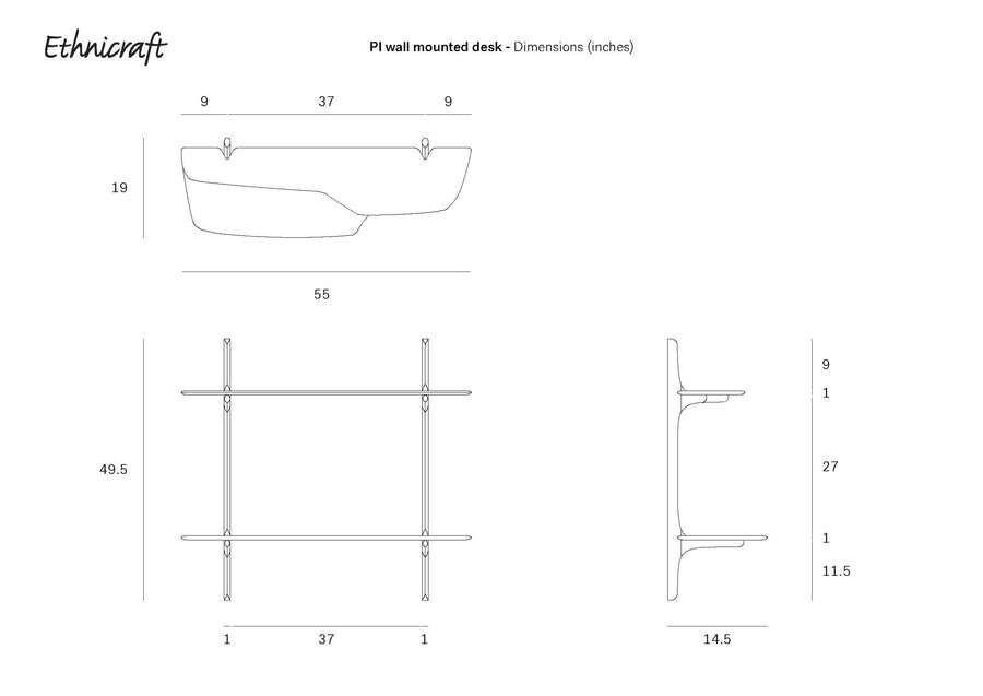 PI Wall Mounted Desk