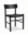 The Cesco Dining Chair - Black Ash by SOBU features a modern solid American ash frame with a curved backrest, square seat, and cylindrical legs, shown against a plain white background.