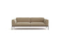 The Department Sofa 81" by Wooden Stories features plush beige cushions, rounded arms, slim black metal legs, and a solid wood base inspired by Danish design, shown against a plain white background.