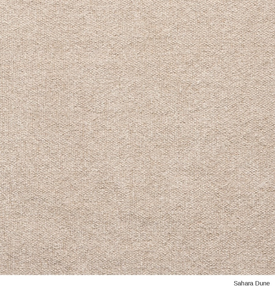 Close-up of a Material Swatches fabric from SOBU, featuring a tightly woven, neutral-toned surface with a textured finish.