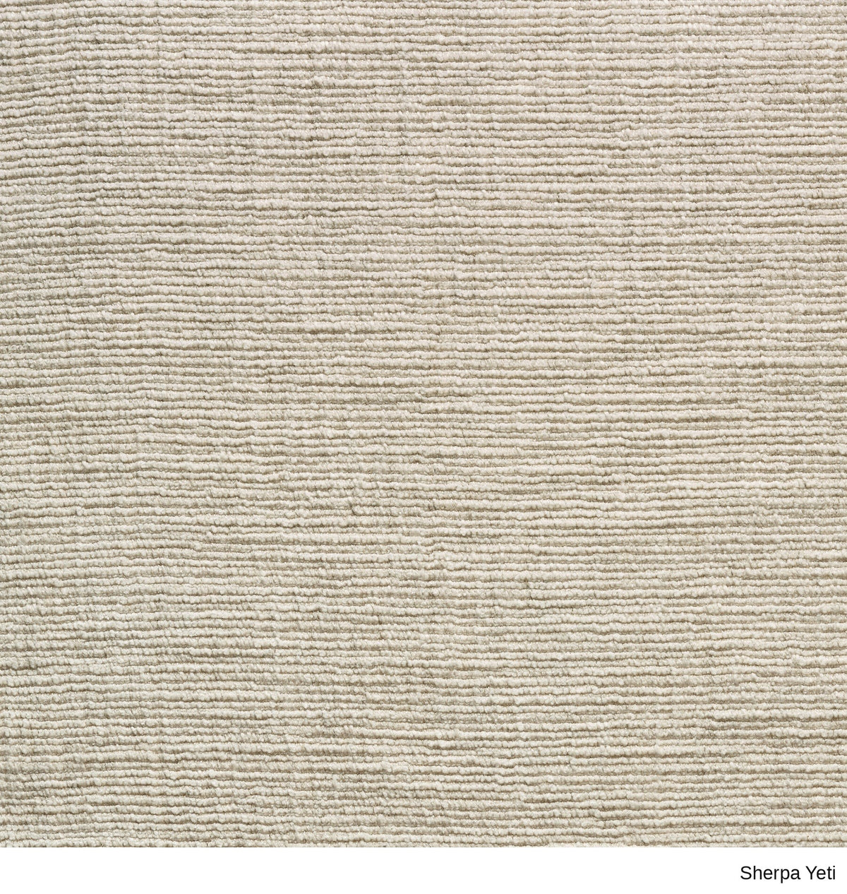 Close-up of a Material Swatches fabric swatch in light beige with a horizontal ribbed texture from the Danish Collection.