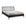 The Spindle Bed - Black Oak by Ethnicraft, made from solid European oak with a spindle headboard, is shown with a light gray mattress and two matching pillows on a white background.