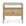 The Spindle Nightstand - Oak by Ethnicraft features solid oak construction, a glass top, an open shelf below, and a drawer with a central round cut-out handle.