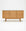 The Yorke Sideboard with Stone Top by Wooden Stories features Danish-inspired lines and three panel doors, topped with white stone, shown against a plain white background.