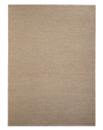Rectangular, hand-knotted Aspen Rug - Sandstorm in a solid, light beige wool weave.