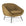 The Ethnicraft Barrow Lounge Chair - Ginger is a modern, upholstered armchair with ginger fabric, a rounded backrest, angled black metal legs, and a thick seat cushion for subtle vintage flair.