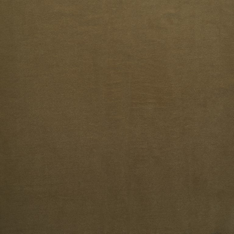A close-up of a smooth, solid olive green fabric with a soft texture, similar to Wooden Stories&#39; Fabric + Leather Swatches, showing no patterns or designs.