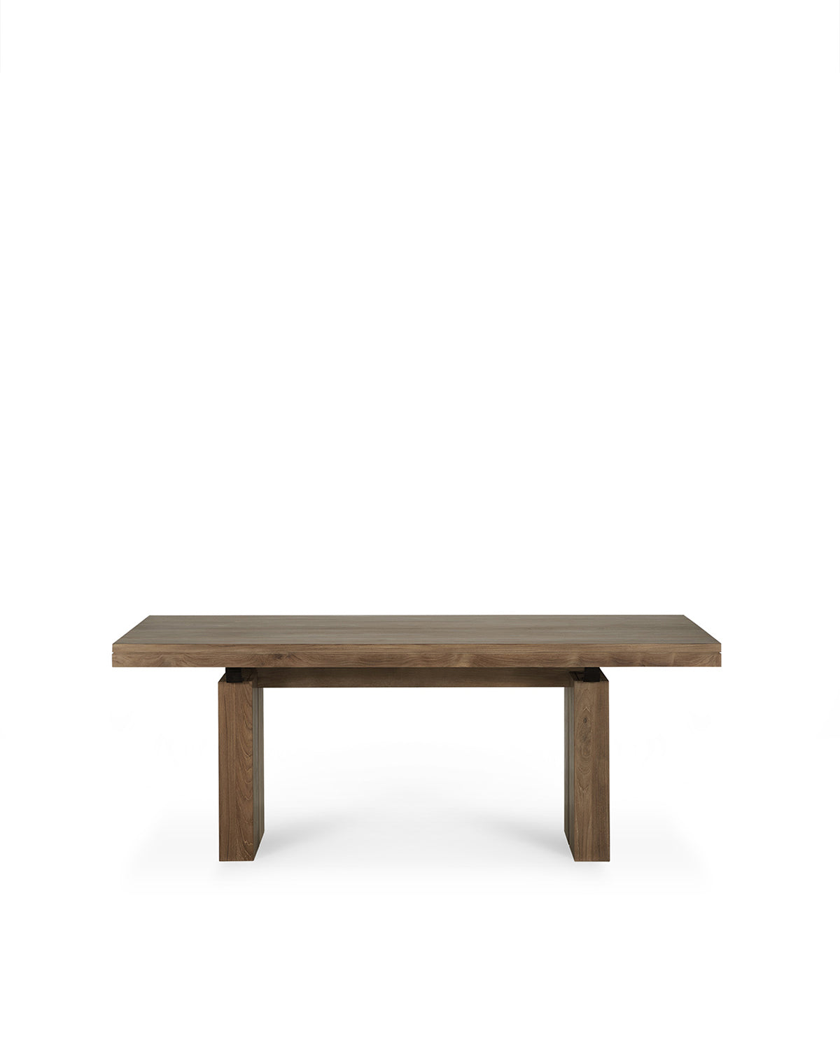 Double Extendable Dining Table Natural Teak – SOBU