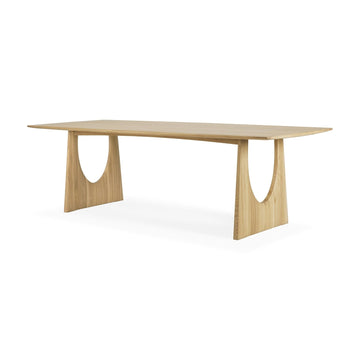 Geometric Dining Table - Oak