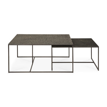 Pentagon Nesting Coffee Tables - Whiskey