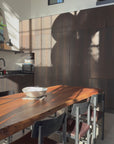 Leviathan Live Edge Dining Table - Black T-Legs