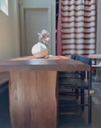 Leviathan Live Edge Dining Table - Wood Legs