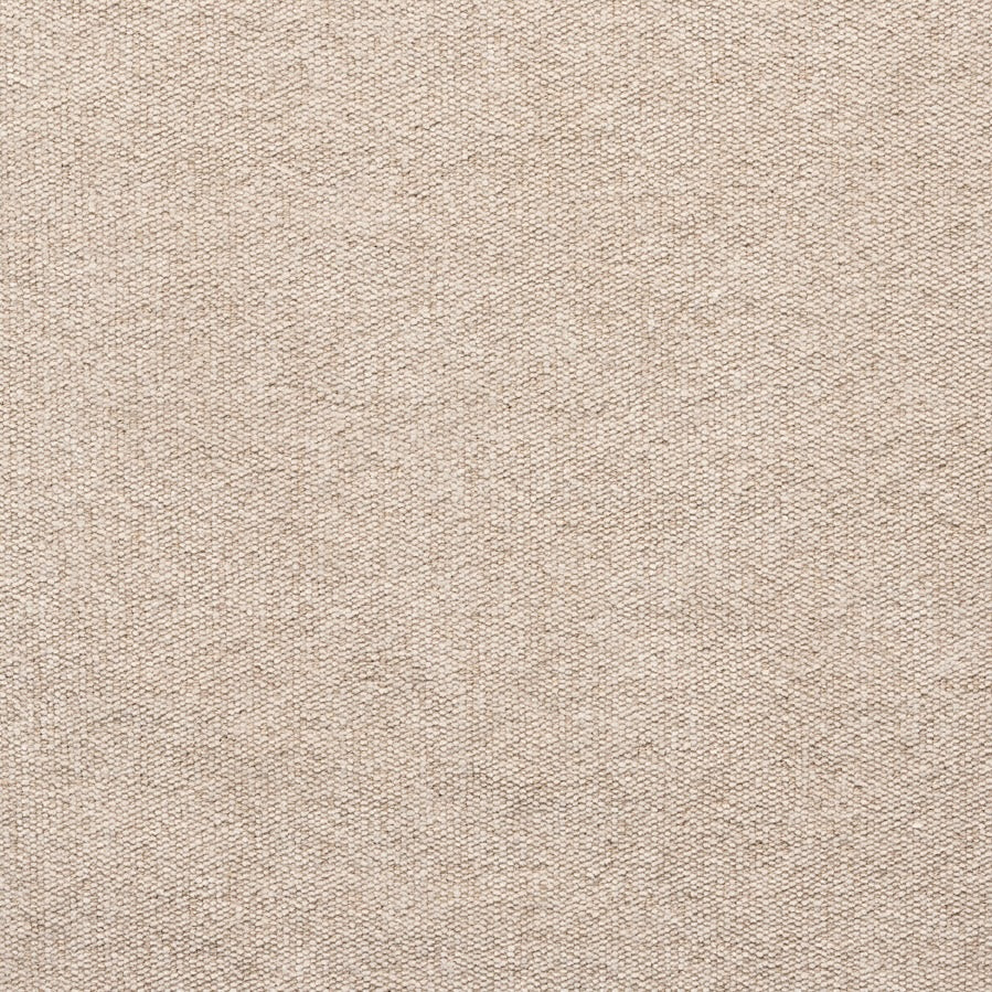 Close-up of a beige, textured linen fabric swatch from SOBU’s Material Swatches collection. Part of the Danish Collection, this material features a uniform woven pattern, highlighting natural fibers with subtle variations in color and weave.
