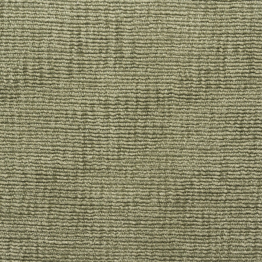 Close-up of a textured, light green carpet with a ribbed, horizontal pattern from SOBU’s Material Swatches collection. The surface appears soft and plush, featuring subtle variations in shading and fiber alignment—ideal for exploring swatches or matching materials in contemporary interiors.