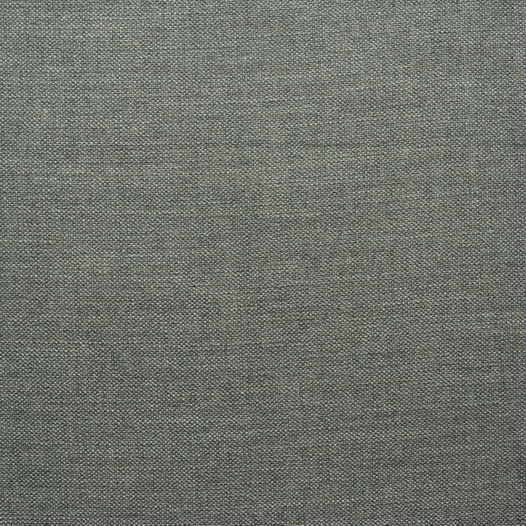 Close-up of a textured grey fabric from Wooden Stories&#39; Fabric + Leather Swatches collection, featuring a tightly woven, uniform, and slightly rough surface. Custom made-to-order for a refined and subtle look.