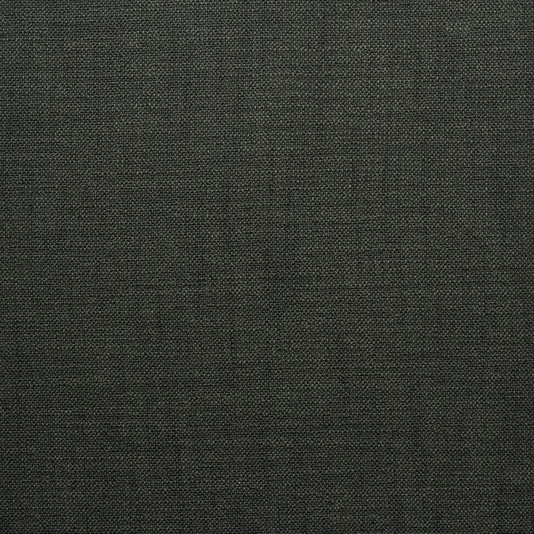 Close-up of a dark gray textured fabric from Wooden Stories&#39; Fabric + Leather Swatches, highlighting its subtle woven pattern and shading variations—perfect for custom made-to-order pieces or sample swatches.